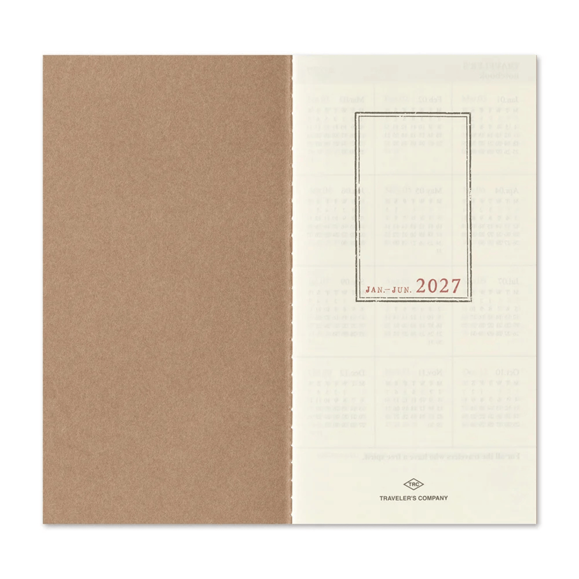 Traveler's Company Japan Agenda Agenda Traveler's Regular 2027 - Weekly + Memo