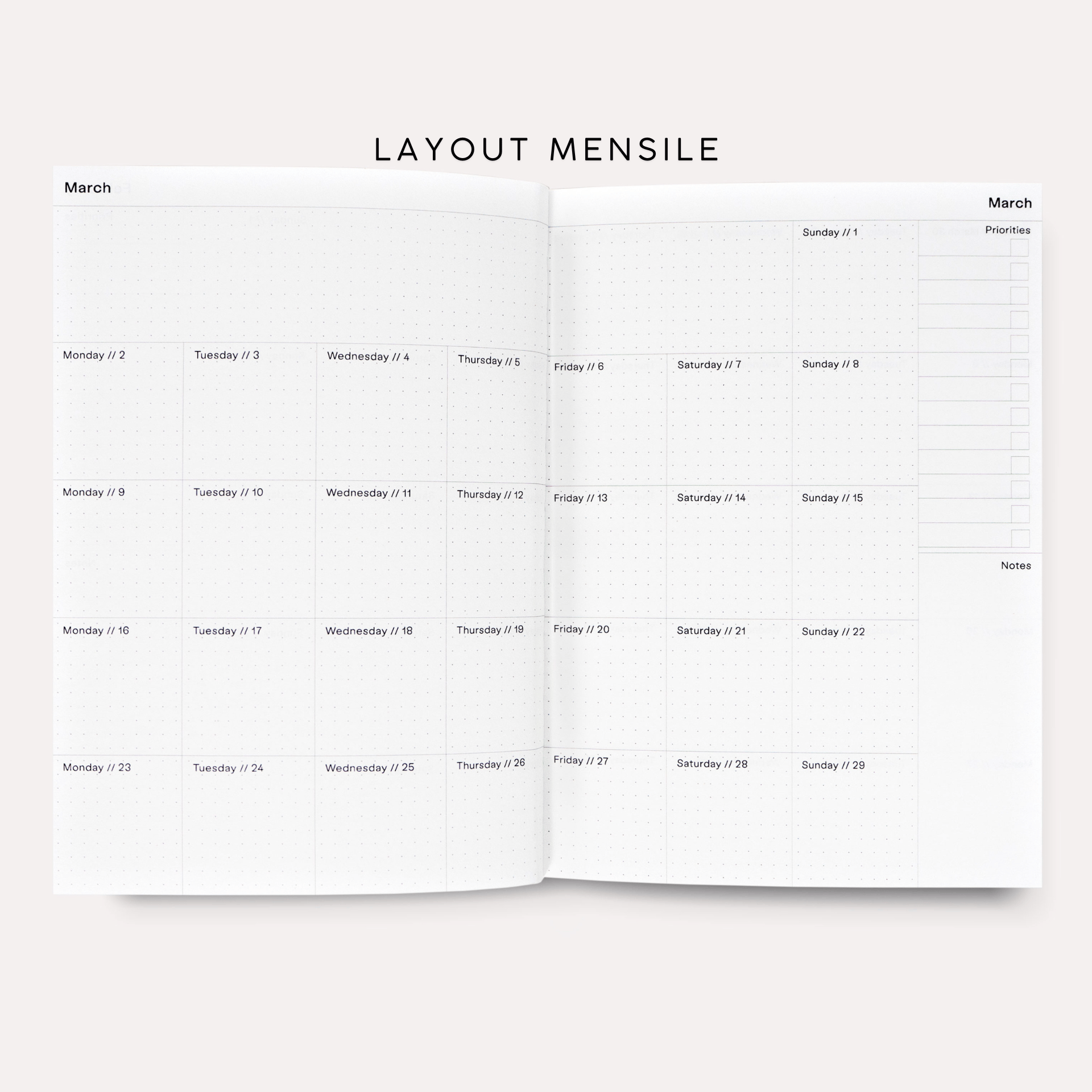 The Completist Agenda Agenda Weekly 2027 - Marshmallow