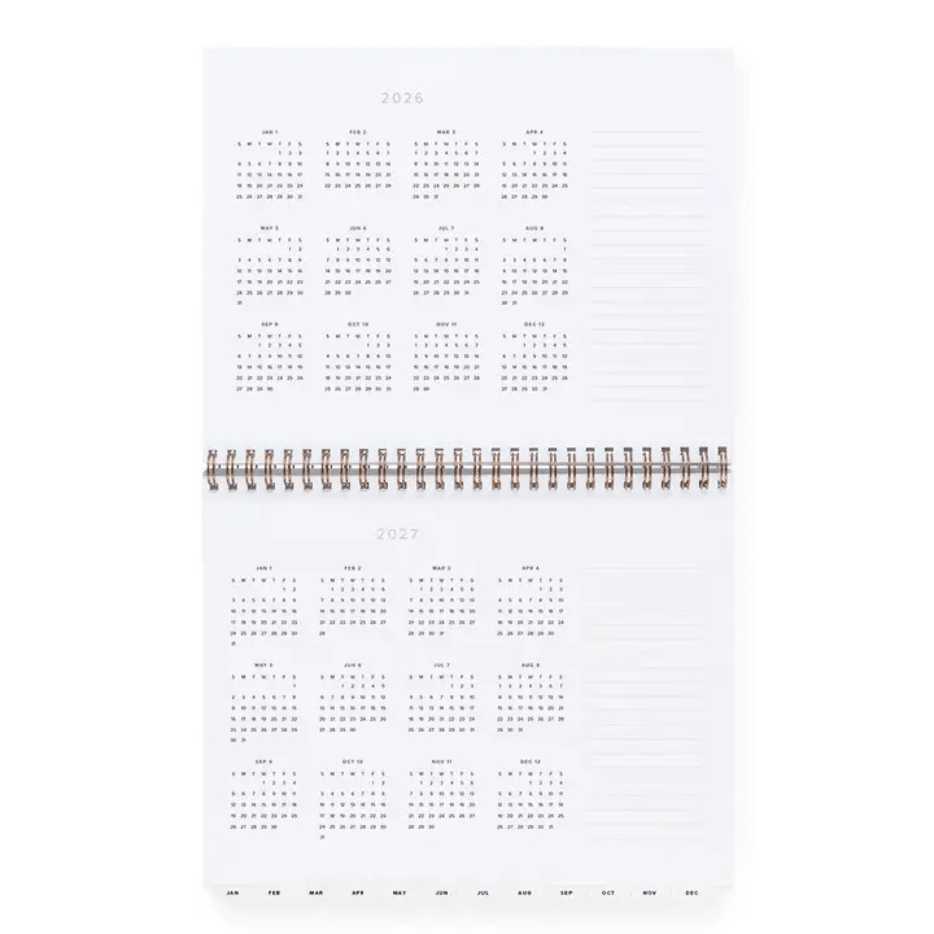 Appointed Agenda Agenda Weekly Task Planner Horizontal 2026 - Pomegranate