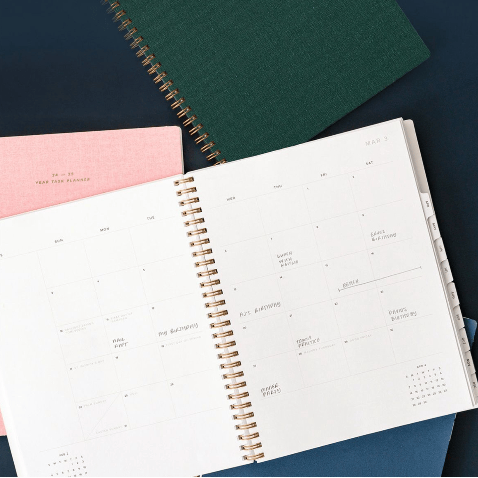 Appointed Agenda Agenda Year Task Planner 2026/2027 - Blossom Pink