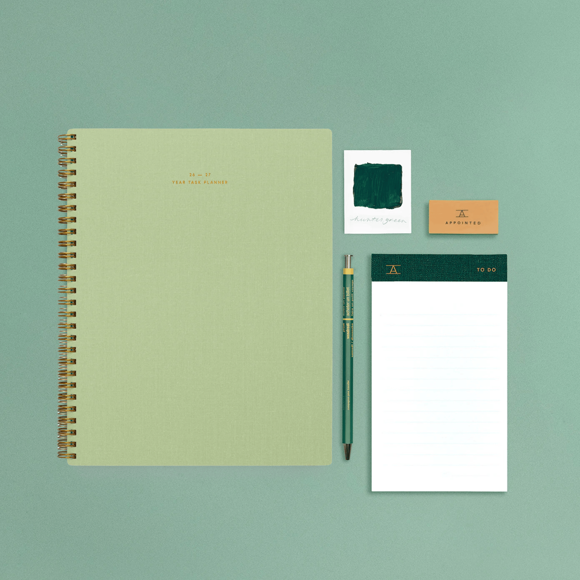 Appointed Agenda Agenda Year Task Planner 2026/2027 - Matcha