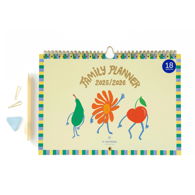 A-Journal Agenda Family Planner 2025-2026 Fruity