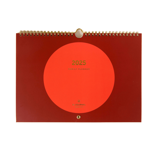 A-Journal Agenda Family Planner 2025 Coral Circle