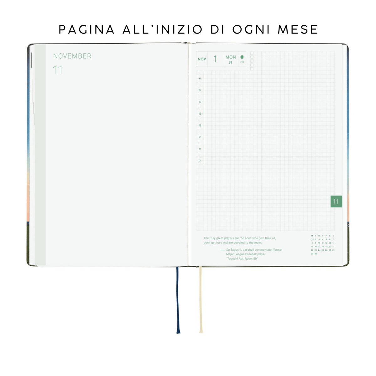 Hobonichi Agenda Hobonichi HON A5 2027  - Hiroko Kubota String Telephone Until the Moon is Full