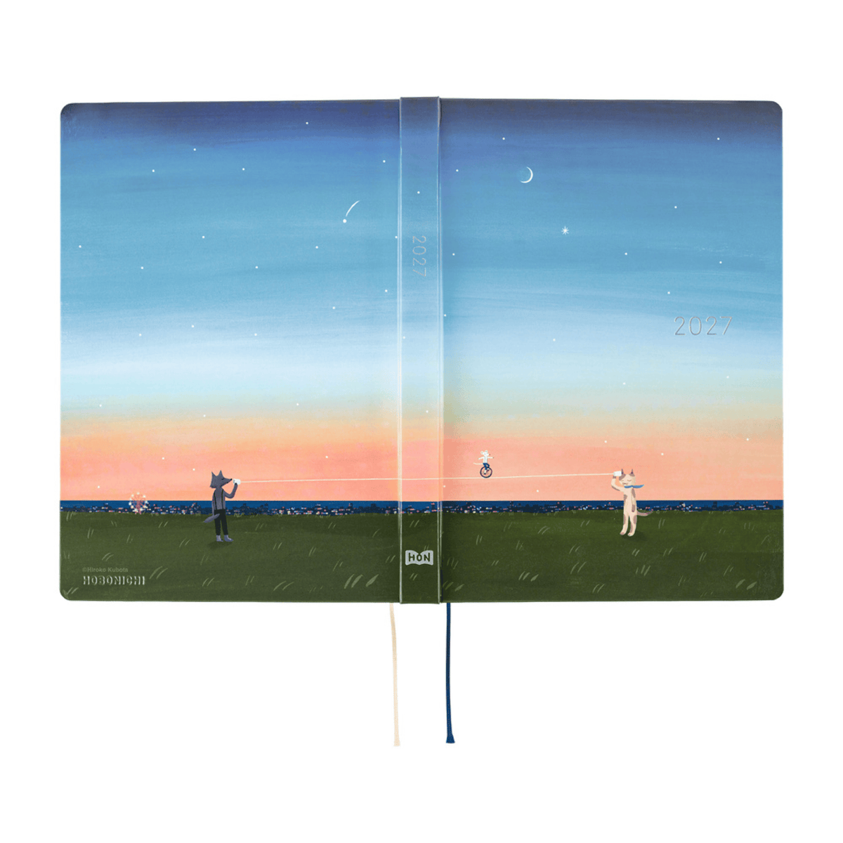 Hobonichi Agenda Hobonichi HON A5 2027  - Hiroko Kubota String Telephone Until the Moon is Full
