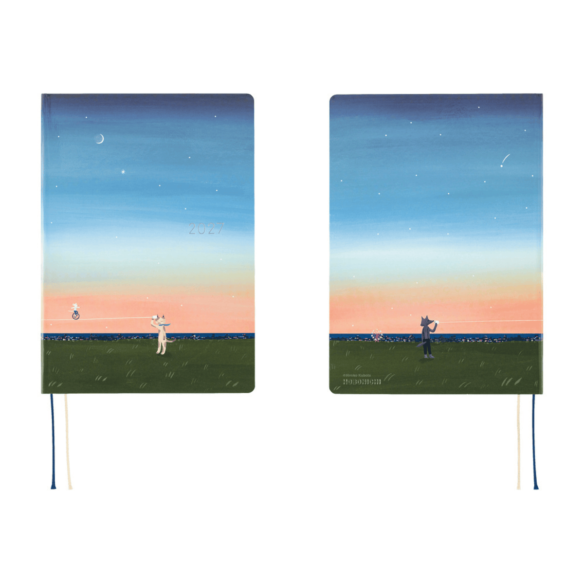 Hobonichi Agenda Hobonichi HON A5 2027  - Hiroko Kubota String Telephone Until the Moon is Full