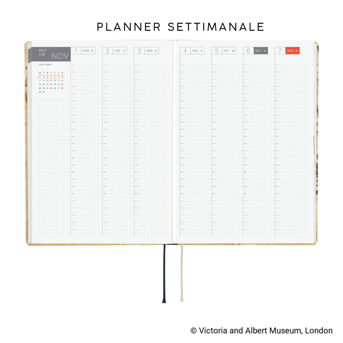 Hobonichi Agenda Hobonichi HON A5 2027  - V&A Vine