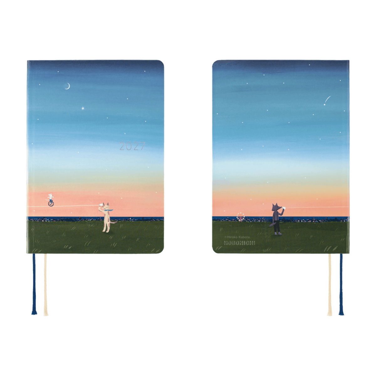 Hobonichi Agenda Hobonichi HON A6 2027  - Hiroko Kubota String Telephone Until the Moon is Full