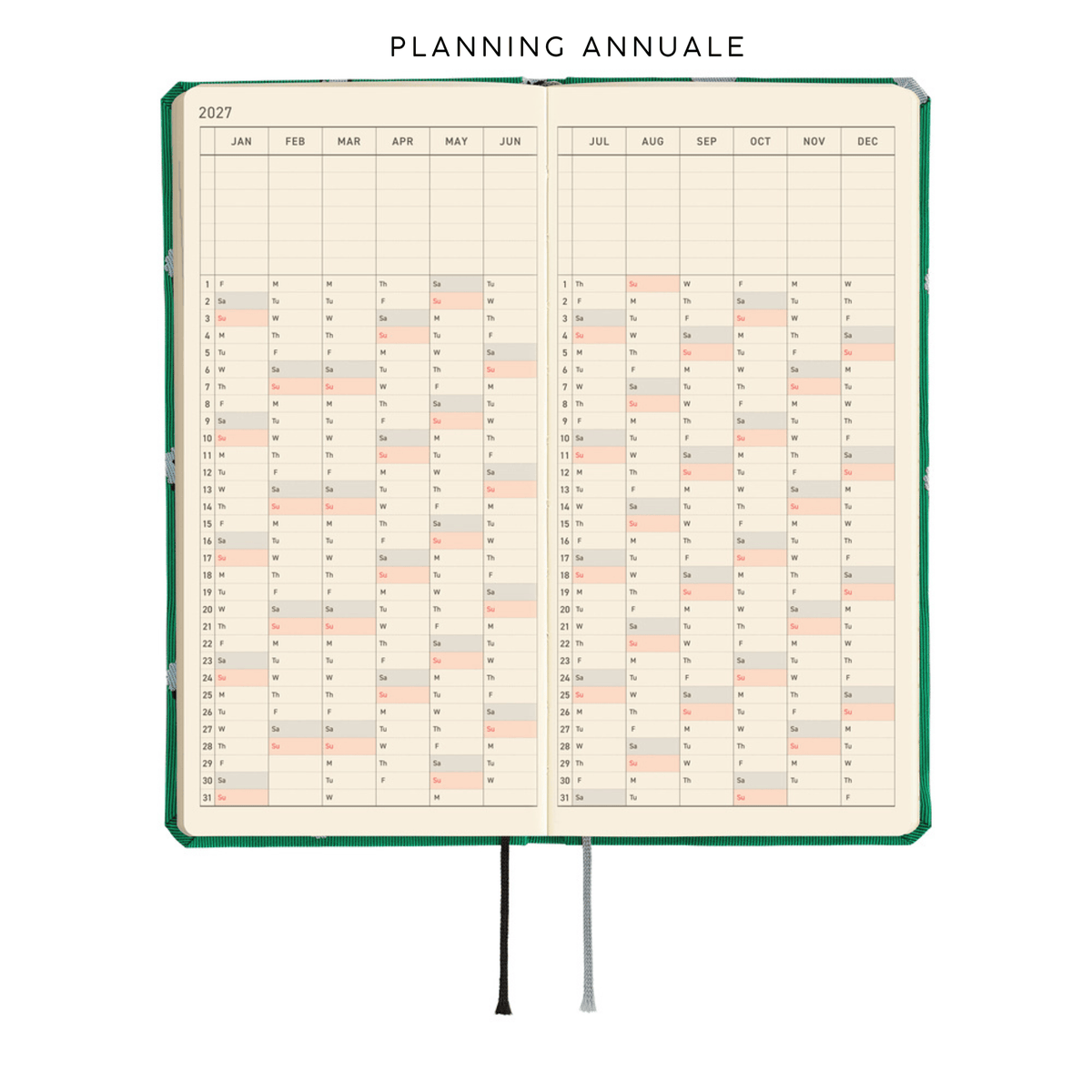 Hobonichi Agenda Hobonichi Weeks 2027 - Bow & Tie: Sheep Sheep Sheep