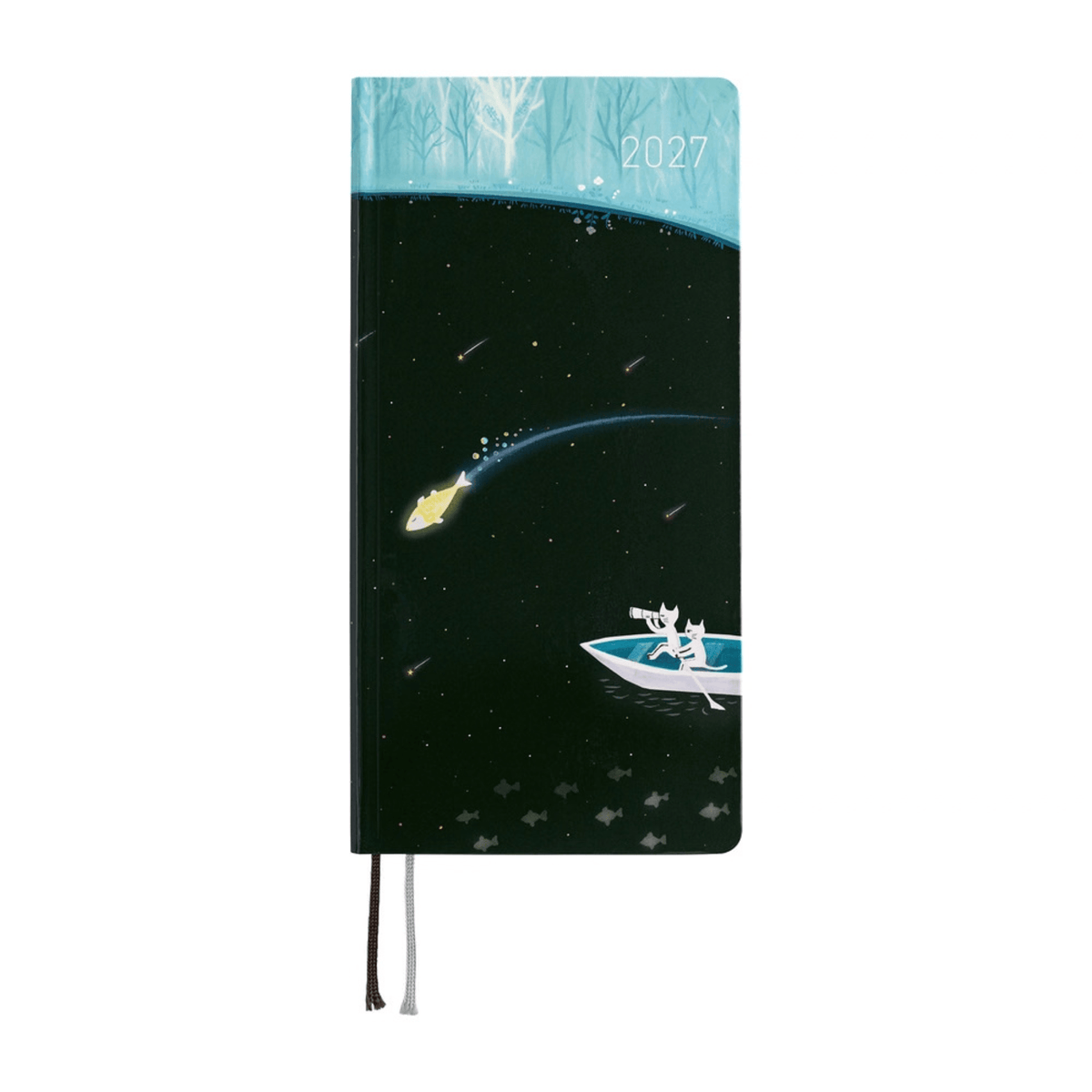 Hobonichi Agenda Hobonichi Weeks 2027 - Hiroko Kubota - Meteor Shower in the Light Blue Forest