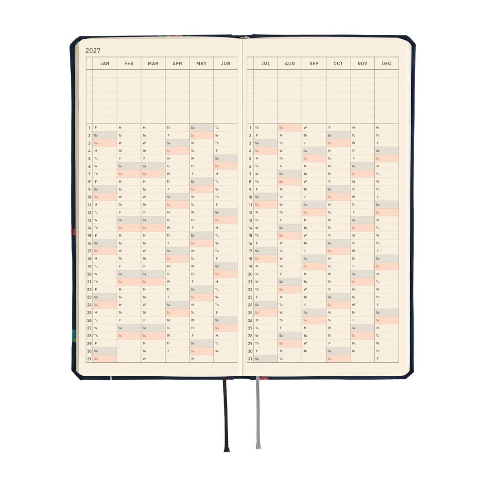 Hobonichi Agenda Hobonichi Weeks 2027 MEGA - Bow & Tie Candy Dream