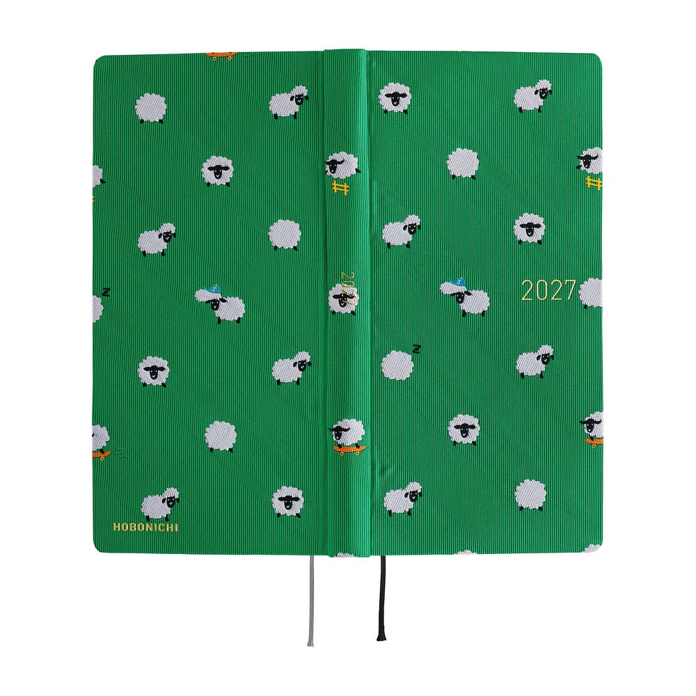 Hobonichi Agenda Hobonichi Weeks 2027 MEGA - Bow & Tie Sheep Sheep Sheep