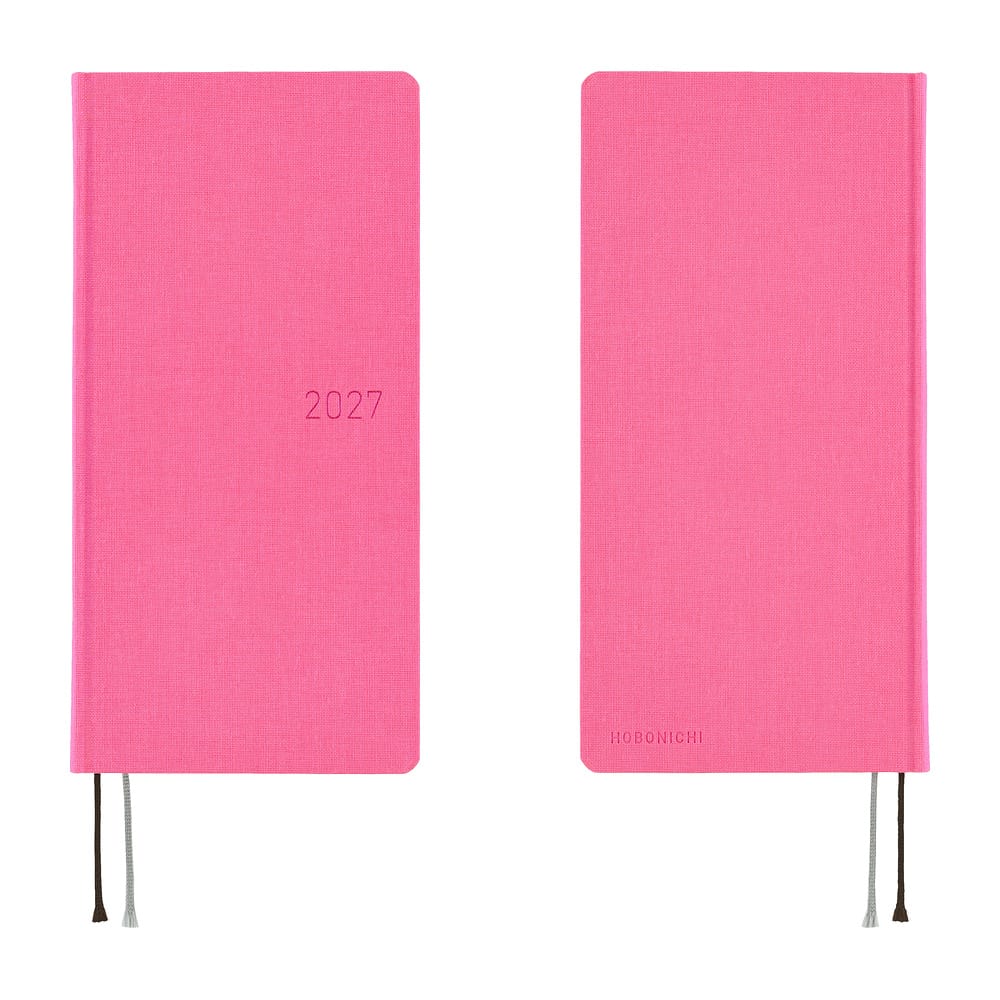 Hobonichi Agenda Hobonichi Weeks 2027 MEGA - Colors Pink Sapphire