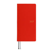 Hobonichi Agenda Hobonichi Weeks 2027 MEGA - Colors Poppy Red