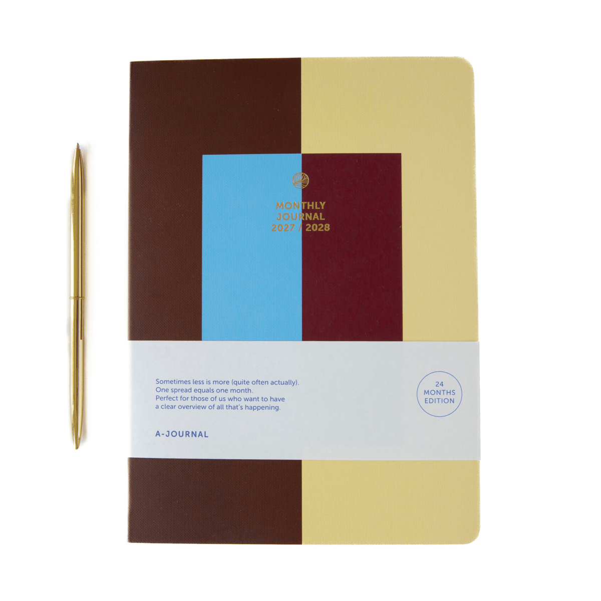 A-Journal Agenda Monthly Journal - Agenda Mensile 24 mesi 2027-2028