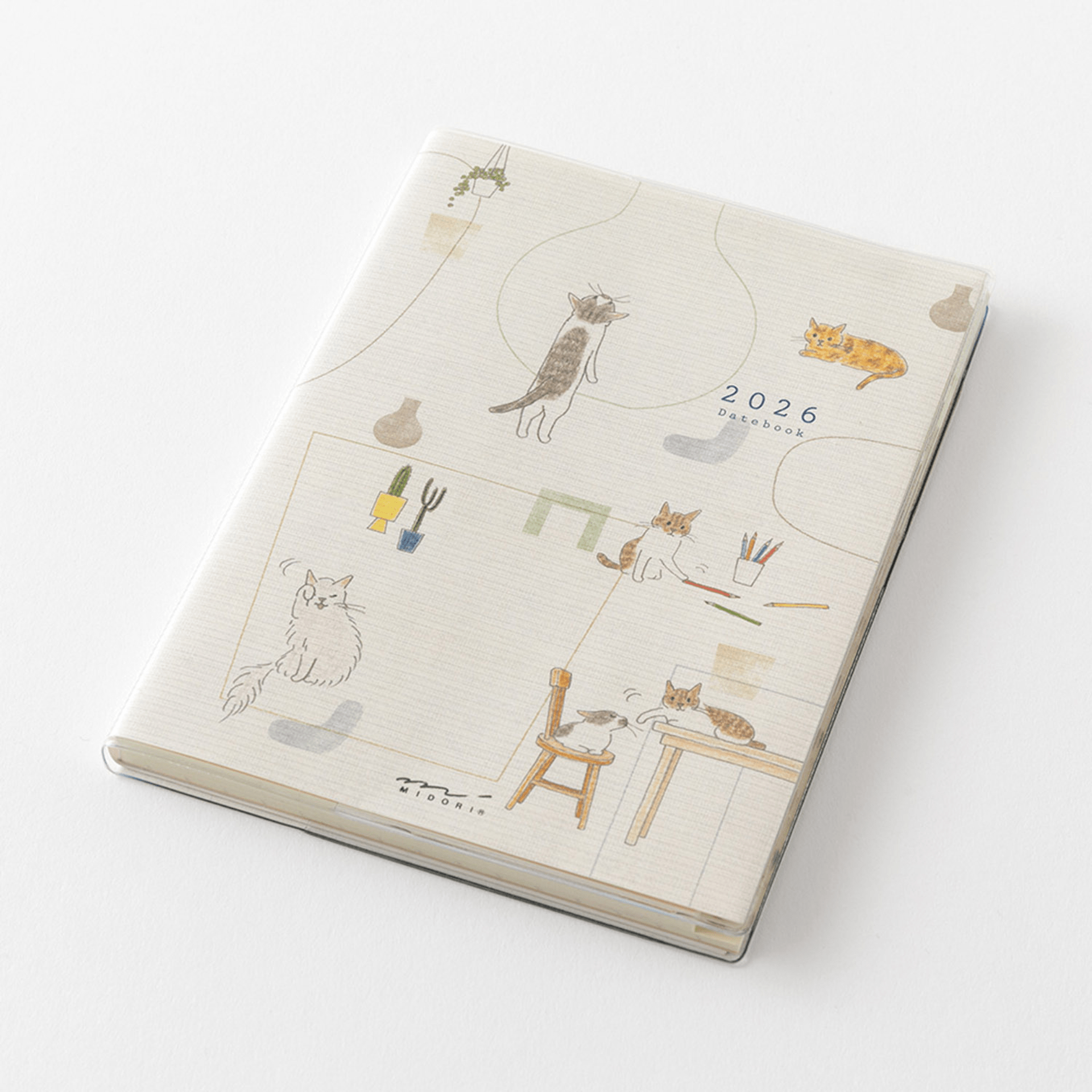 Midori Agenda Pocket Diary A6 - Cat 2026