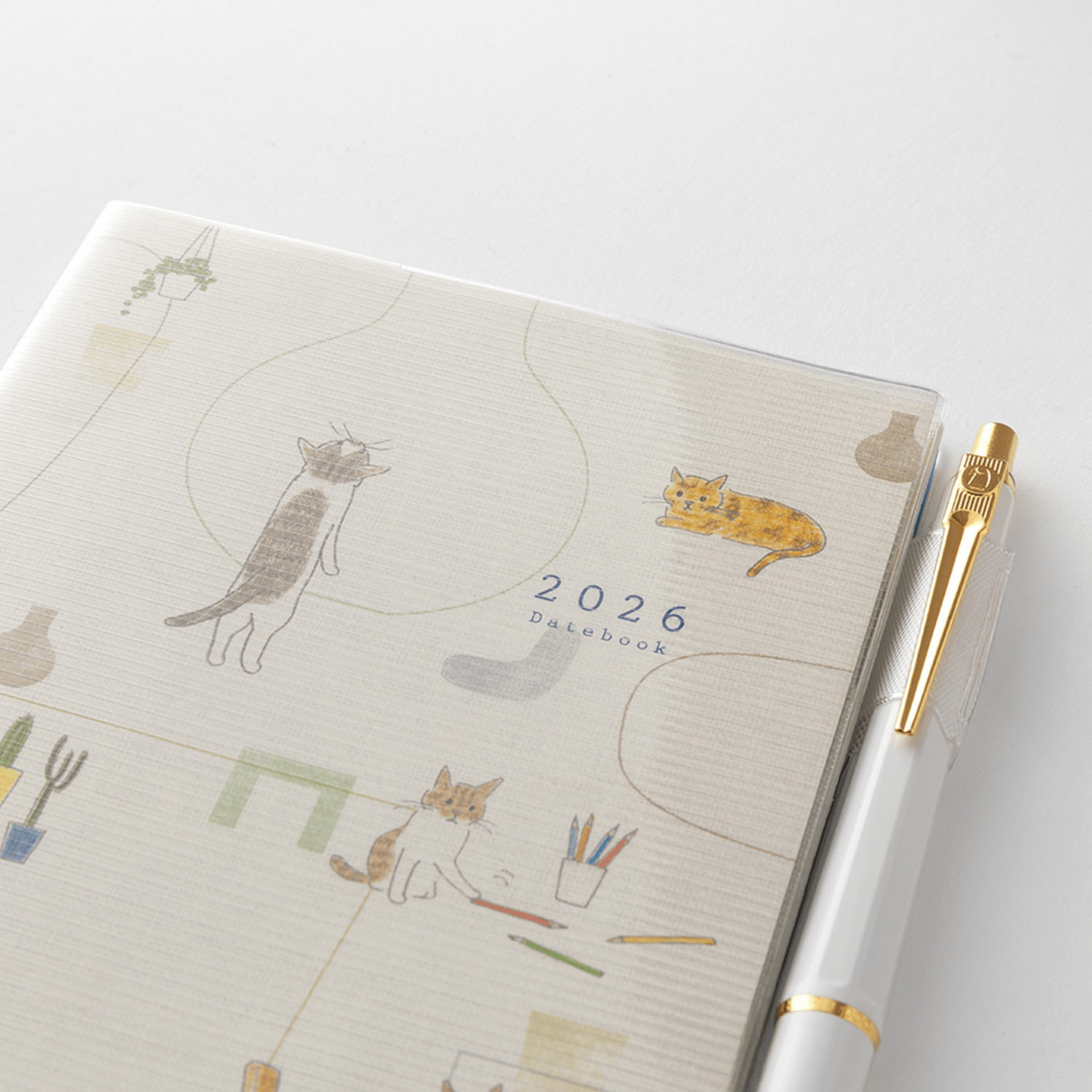 Midori Agenda Pocket Diary A6 - Cat 2026