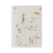 Midori Agenda Pocket Diary A6 - Cat 2026