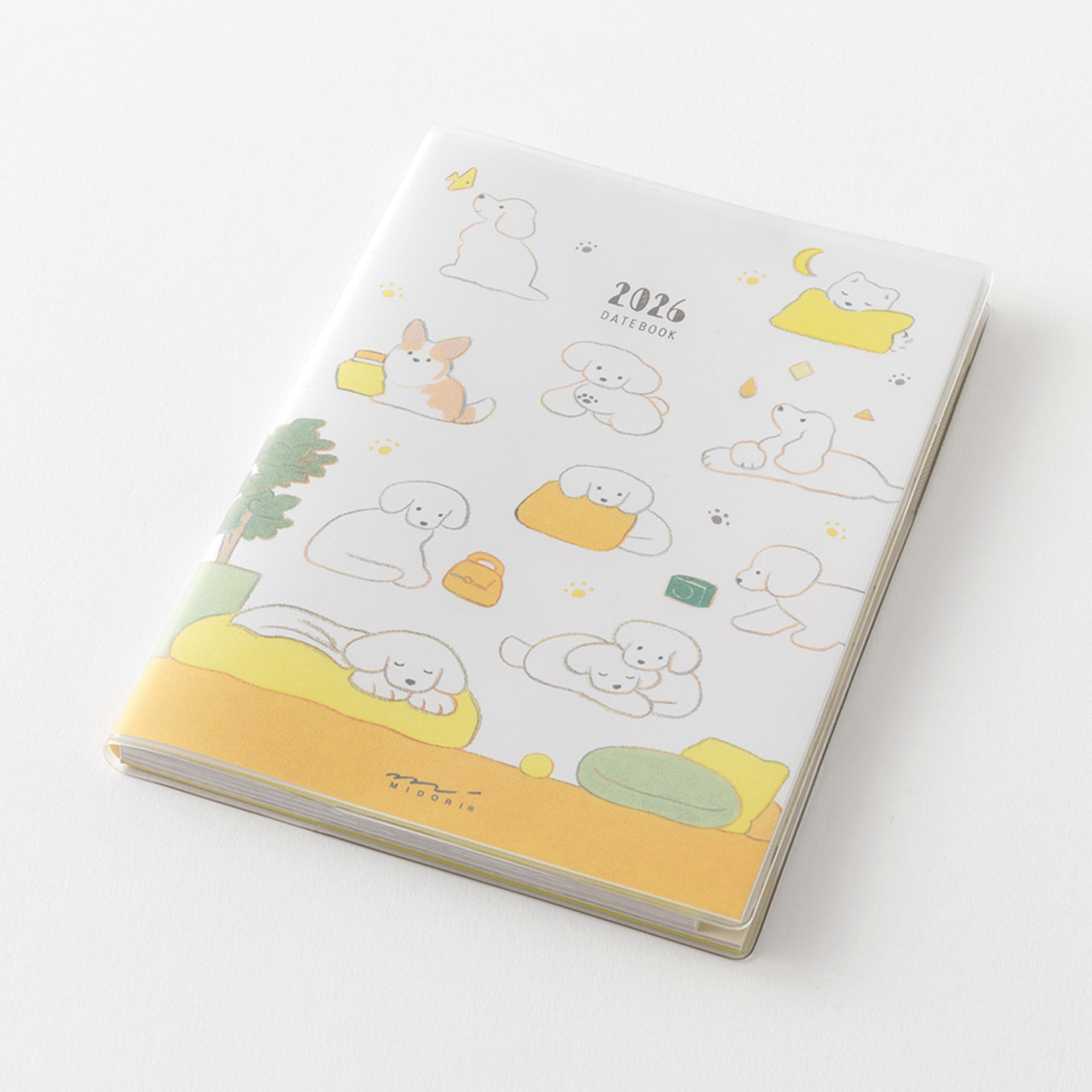 Midori Agenda Pocket Diary A6 - Dog 2026