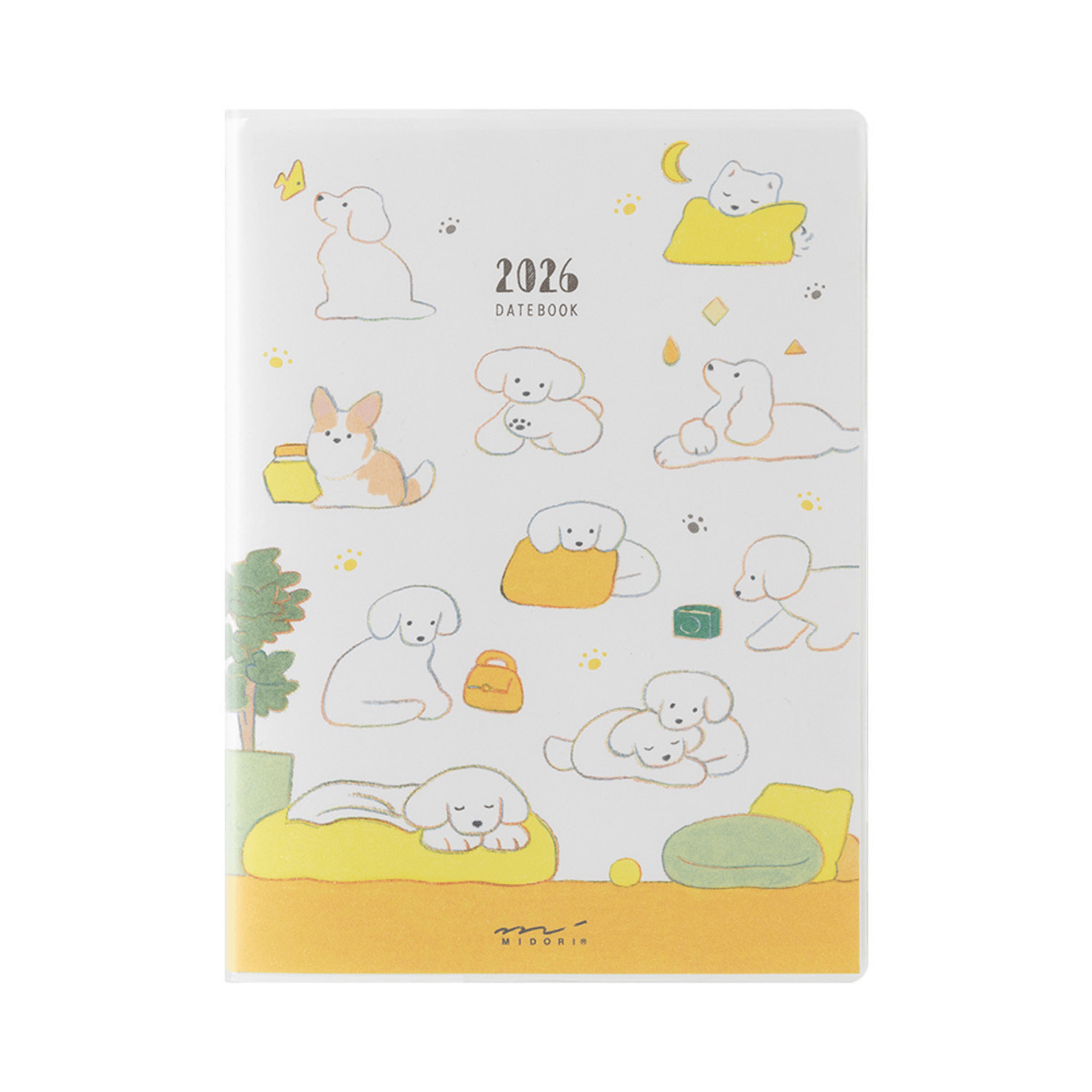 Midori Agenda Pocket Diary A6 - Dog 2026