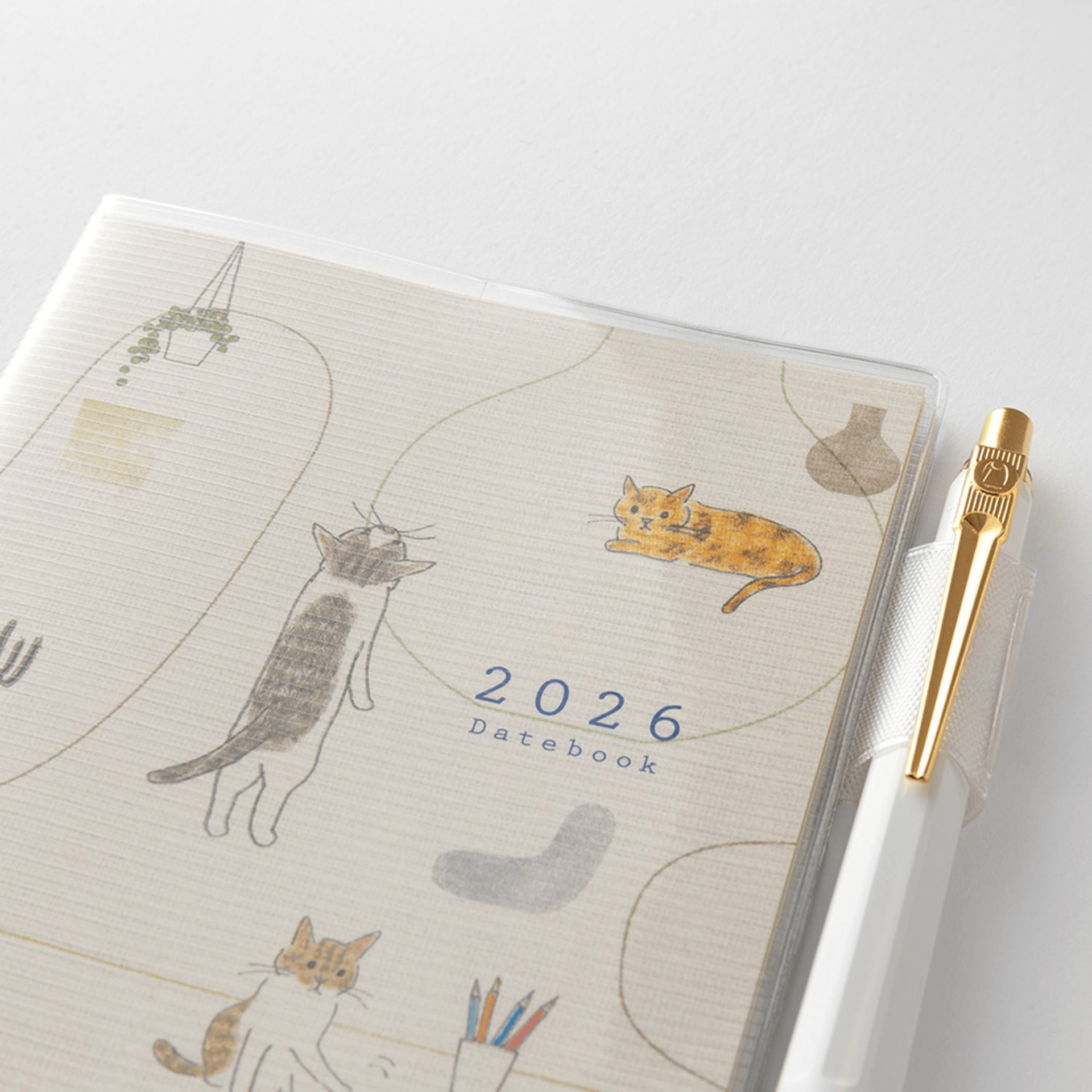 Midori Agenda Pocket Diary Slim - Cat 2026