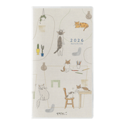 Midori Agenda Pocket Diary Slim - Cat 2026