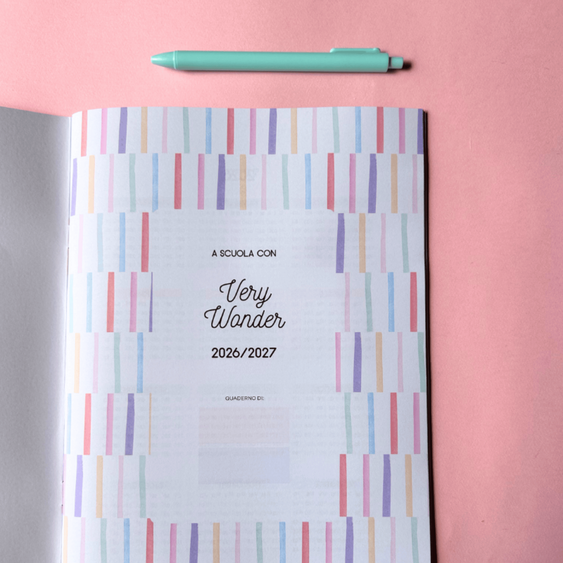 Very Wonder Agenda Quaderno del Docente 2026/2027
