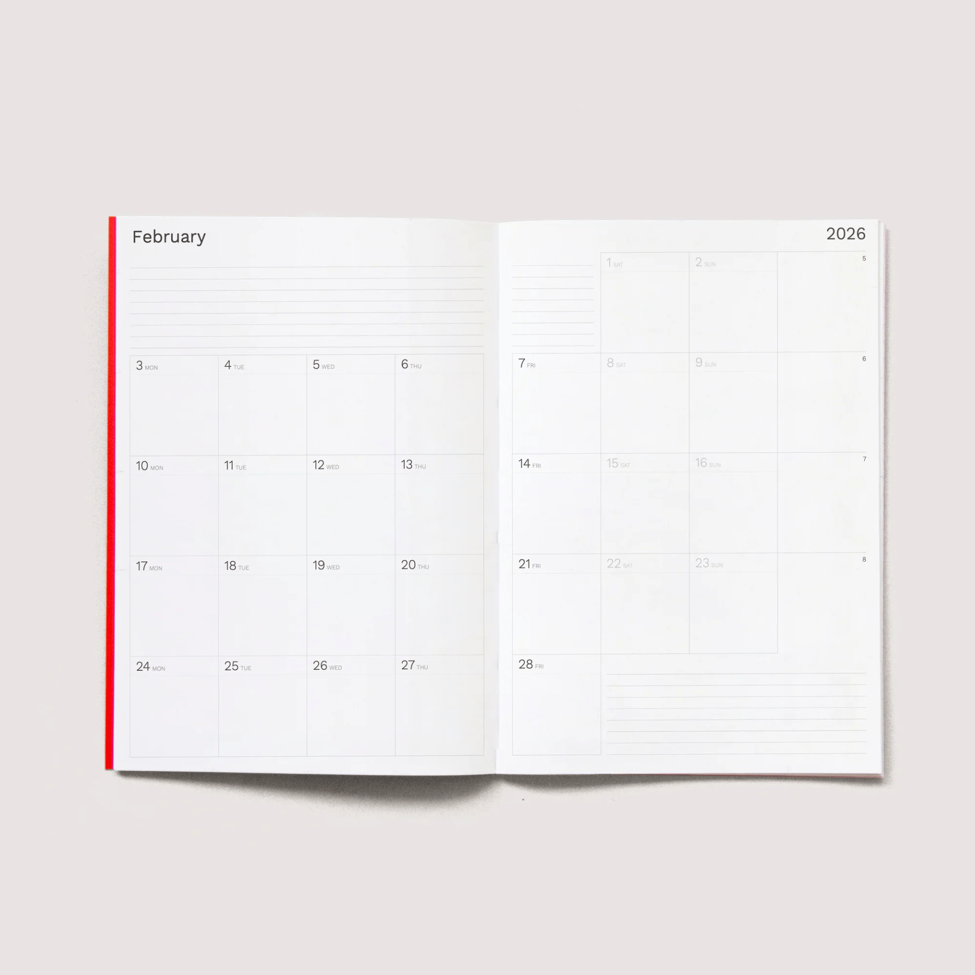 Octagon Agenda Quaderno Mensile 2026