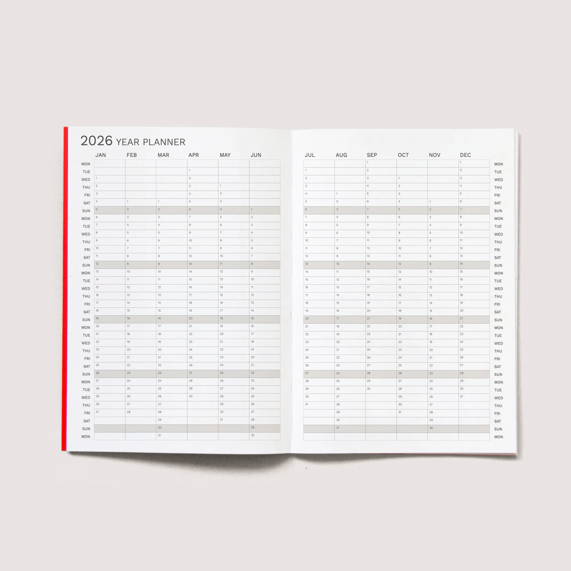 Octagon Agenda Quaderno Mensile 2026