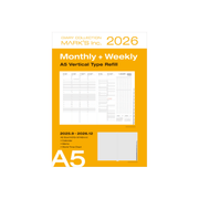 Mark's Tokyo Agenda Refill Diary Mark's Tokyo 2025/2026 - A5