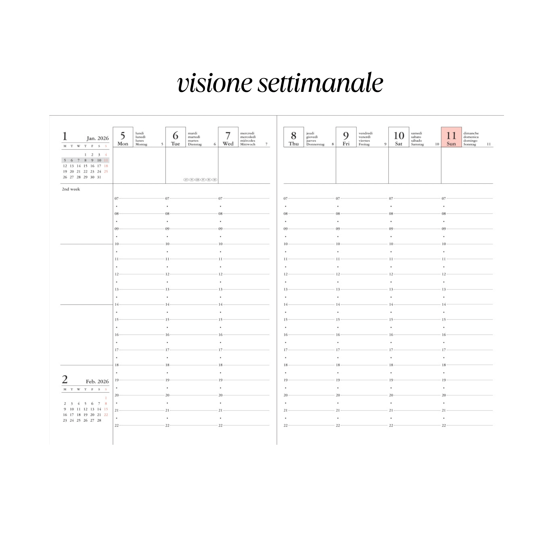 Mark's Tokyo Agenda Refill Diary Mark's Tokyo 2025/2026 - A6