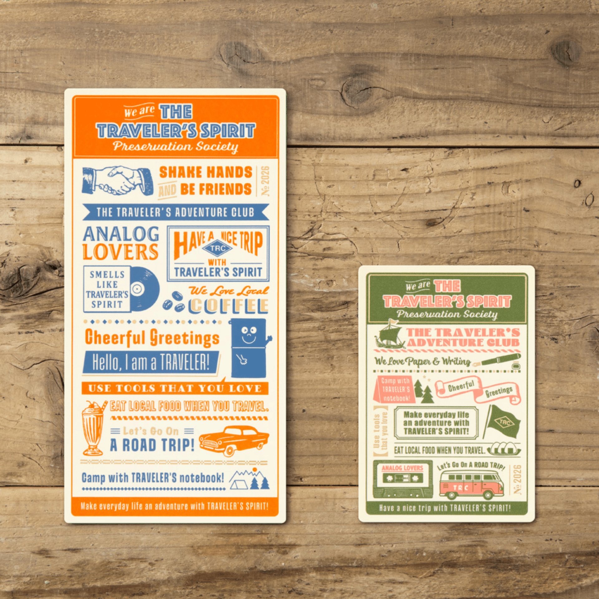 Traveler's Company Japan Agenda Traveler's Notebook Plastic Sheet 2026 - Edizione Limitata