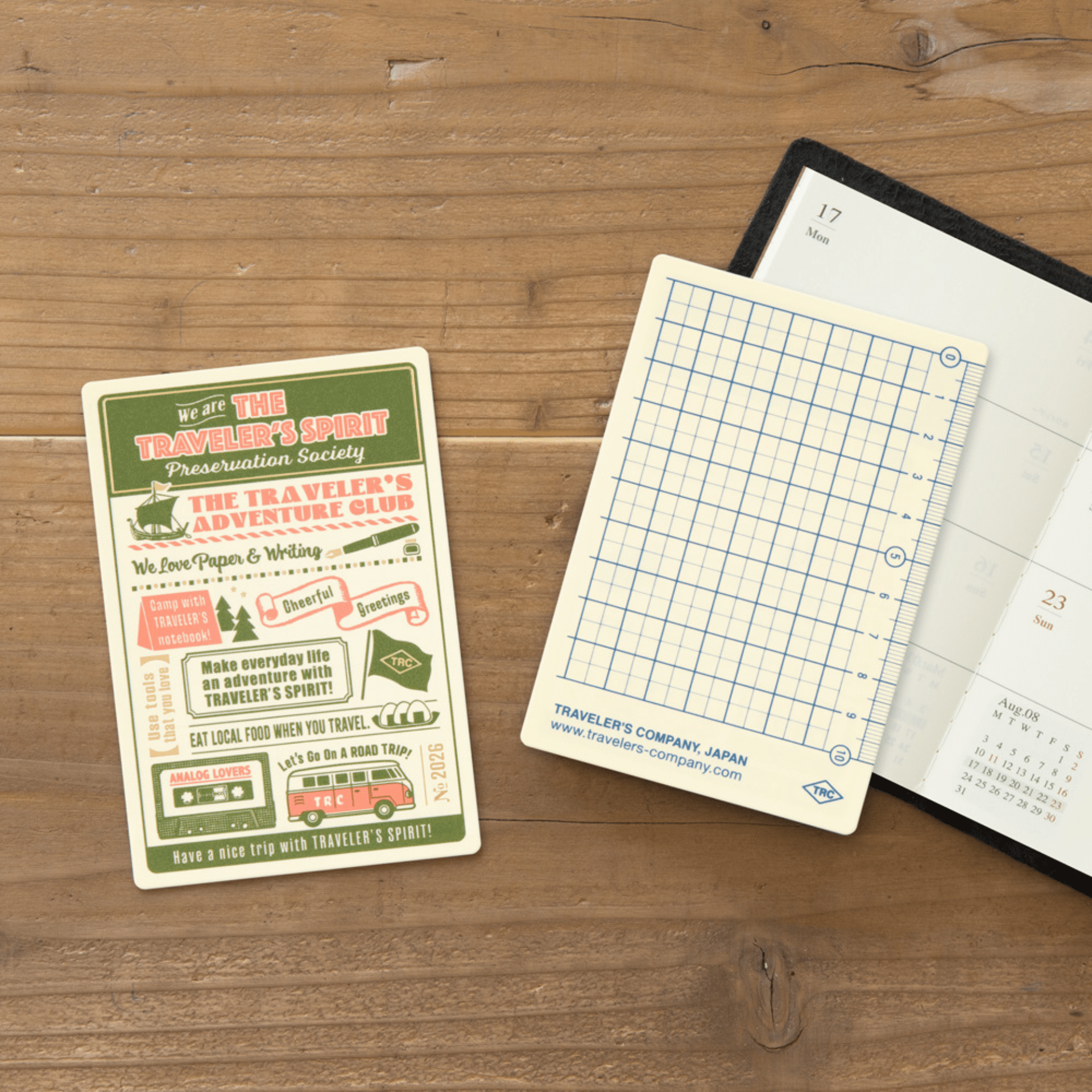 Traveler's Company Japan Agenda PASSPORT Traveler's Notebook Plastic Sheet 2026 - Edizione Limitata