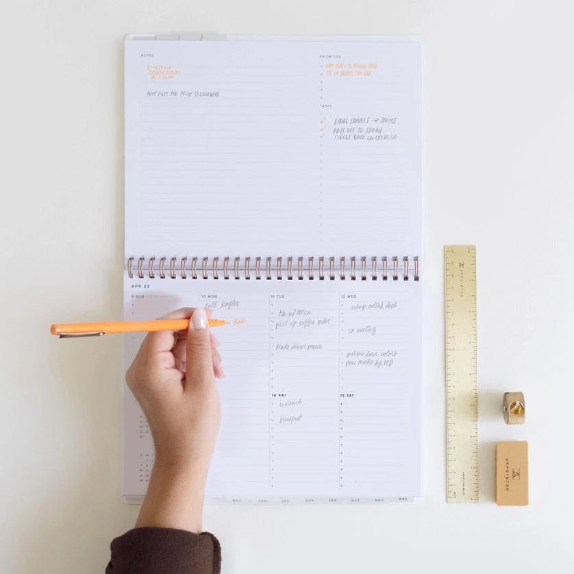 Appointed Agenda Weekly Task Planner Horizontal 2025/2026 Oxford Blue