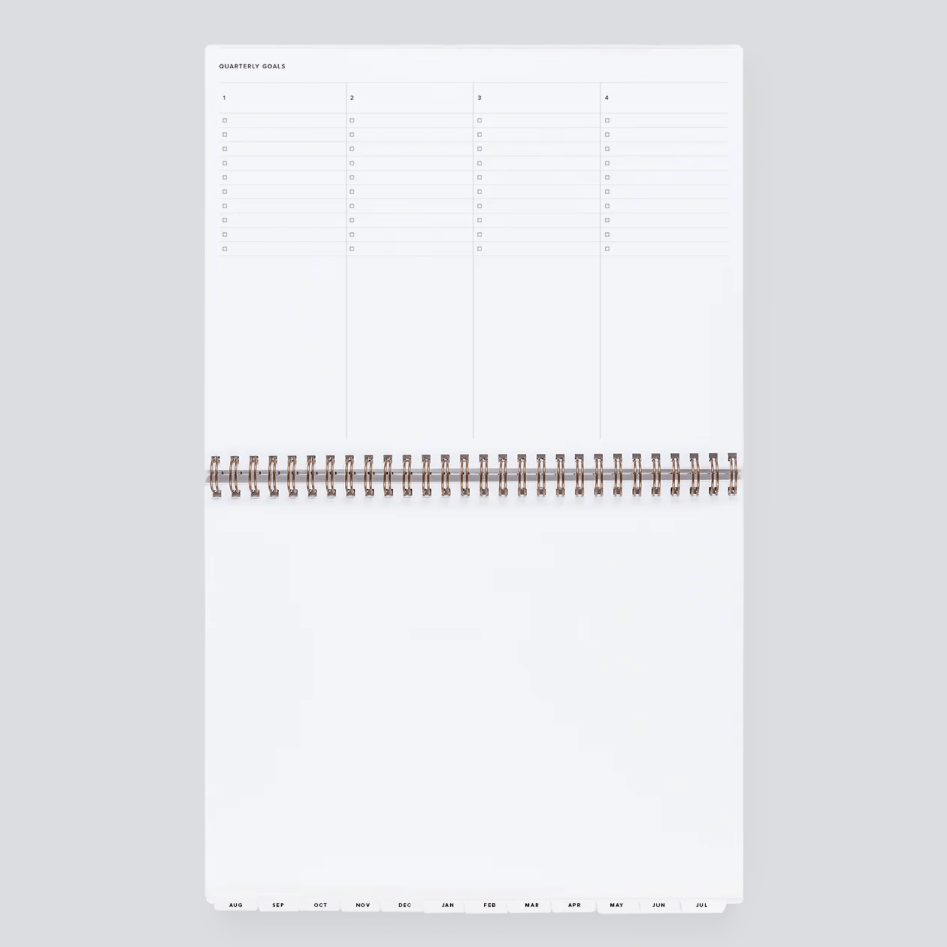 Appointed Agenda Weekly Task Planner Horizontal 2026/2027 Chambray Blue