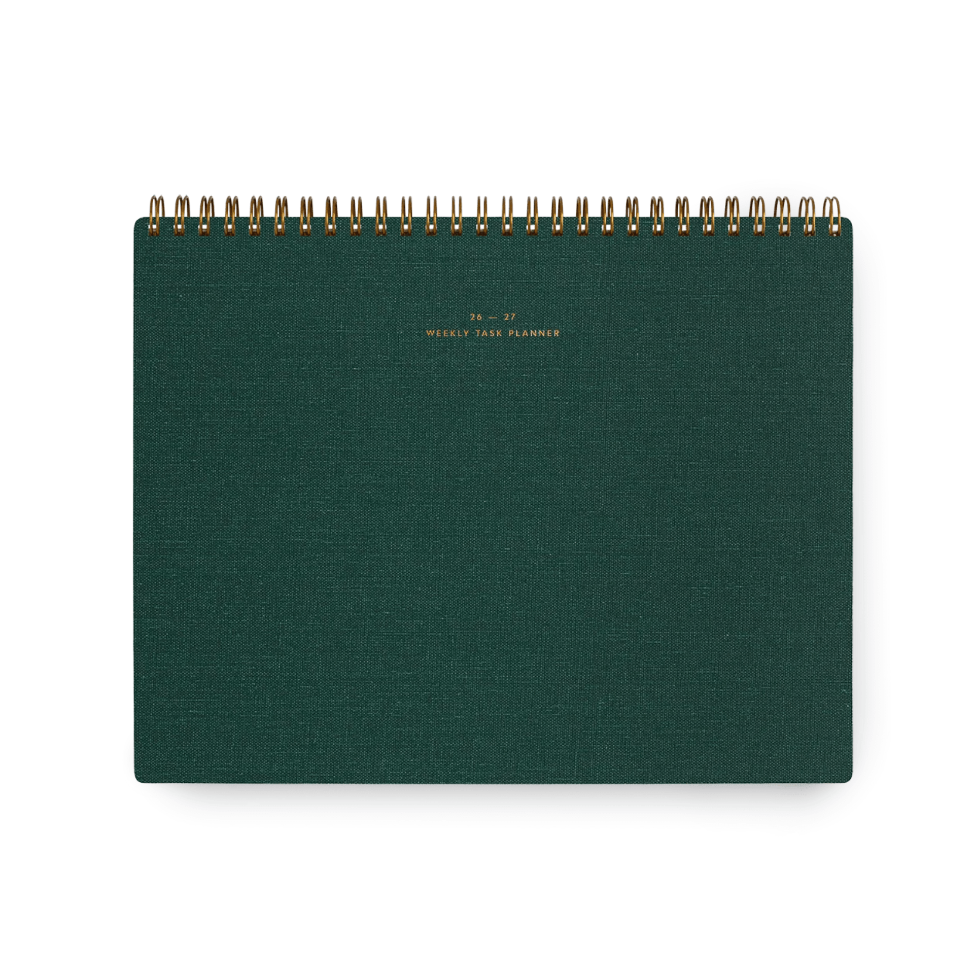 Appointed Agenda Weekly Task Planner Horizontal 2026/2027 Hunter Green