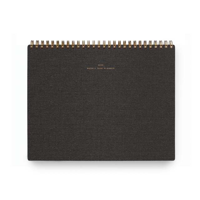 Appointed Agenda Weekly Task Planner Horizontal Charcoal Grey 2025