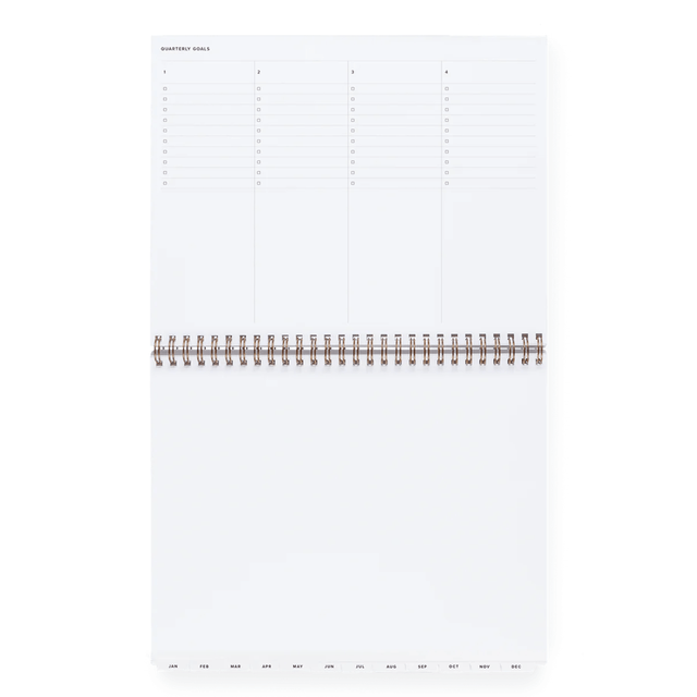 Appointed Agenda Weekly Task Planner Horizontal Cobalt Yellow 2025