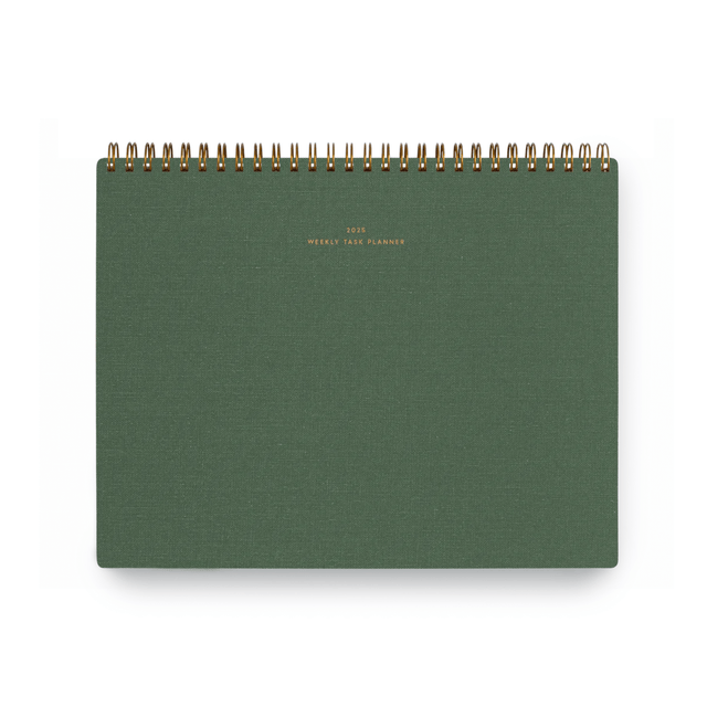 Appointed Agenda Weekly Task Planner Horizontal Fern Green 2025