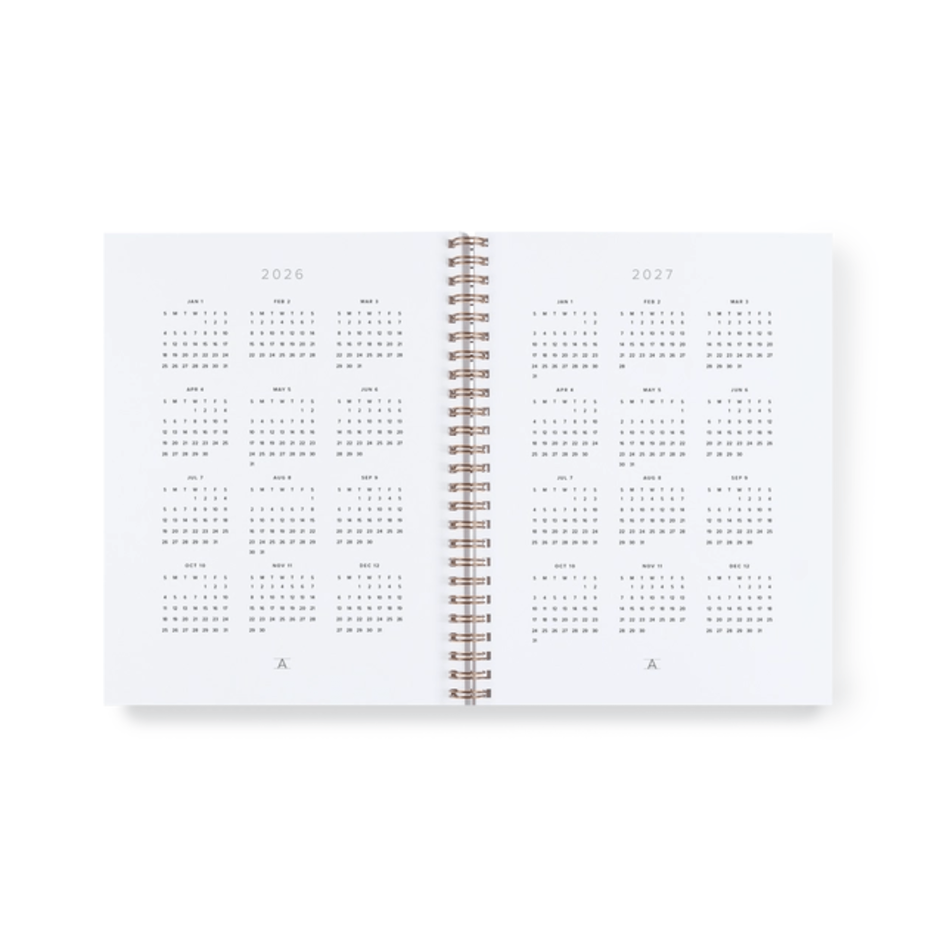 Appointed Agenda Year Task Planner Compact 2026 - Grey