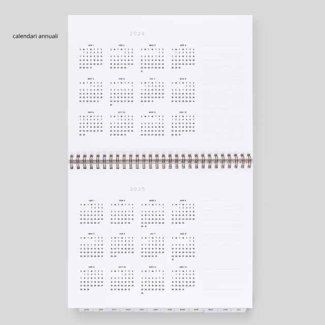 Appointed Agenda Year Task Planner Horizontal - Hunter Green 2024/2025