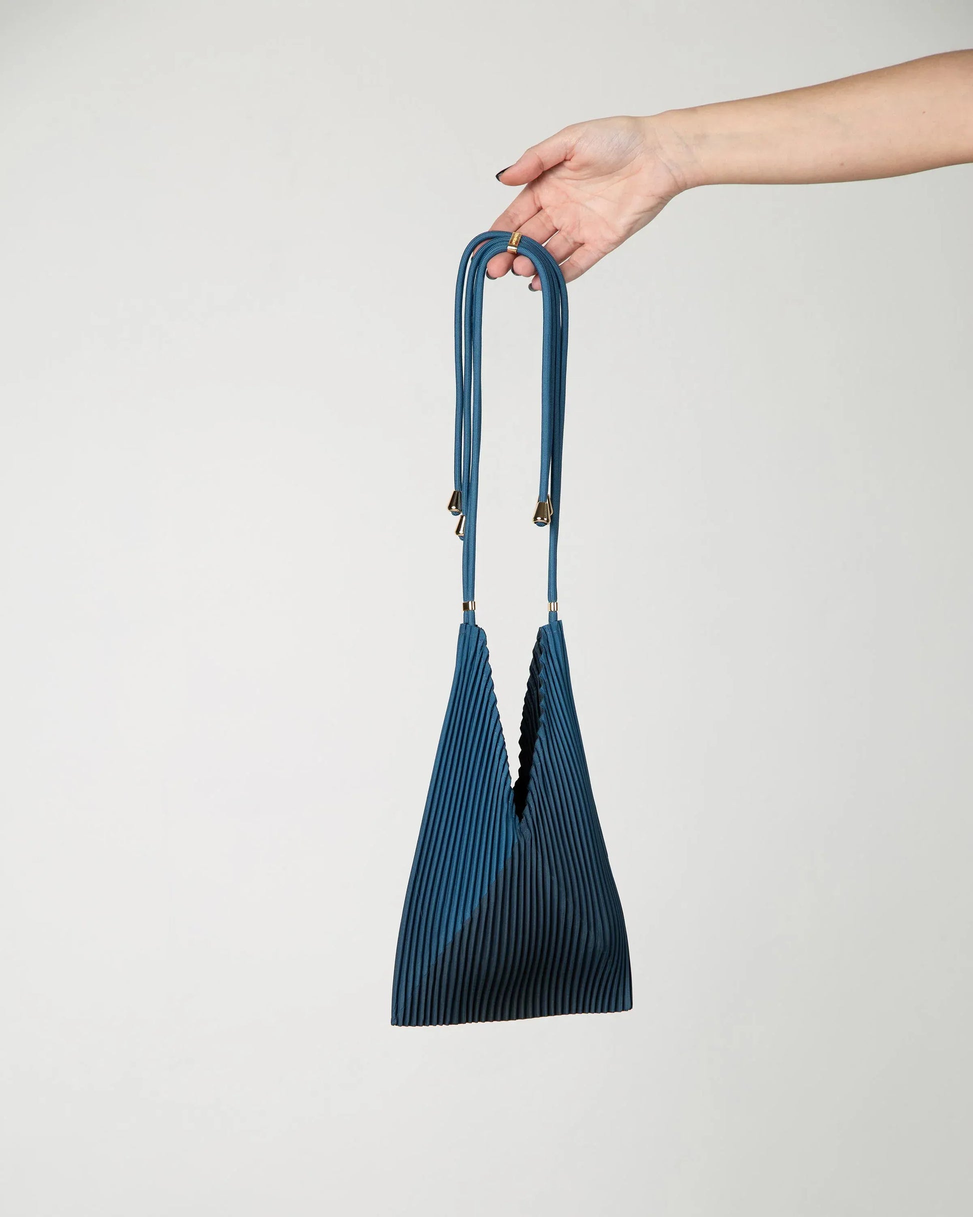 Multitudes Bags Baby bag plissettata - Moroccan Blue