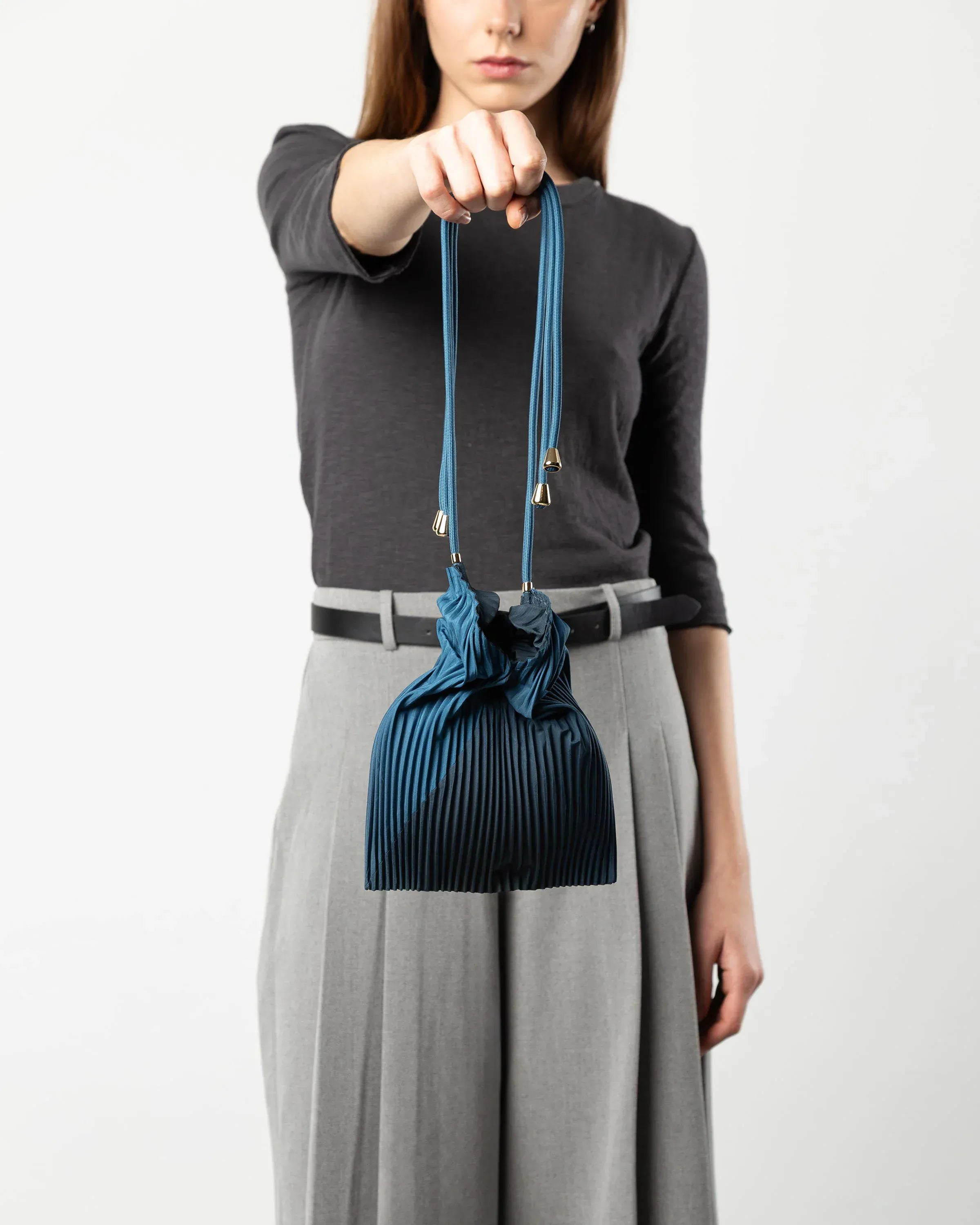 Multitudes Bags Baby bag plissettata - Moroccan Blue