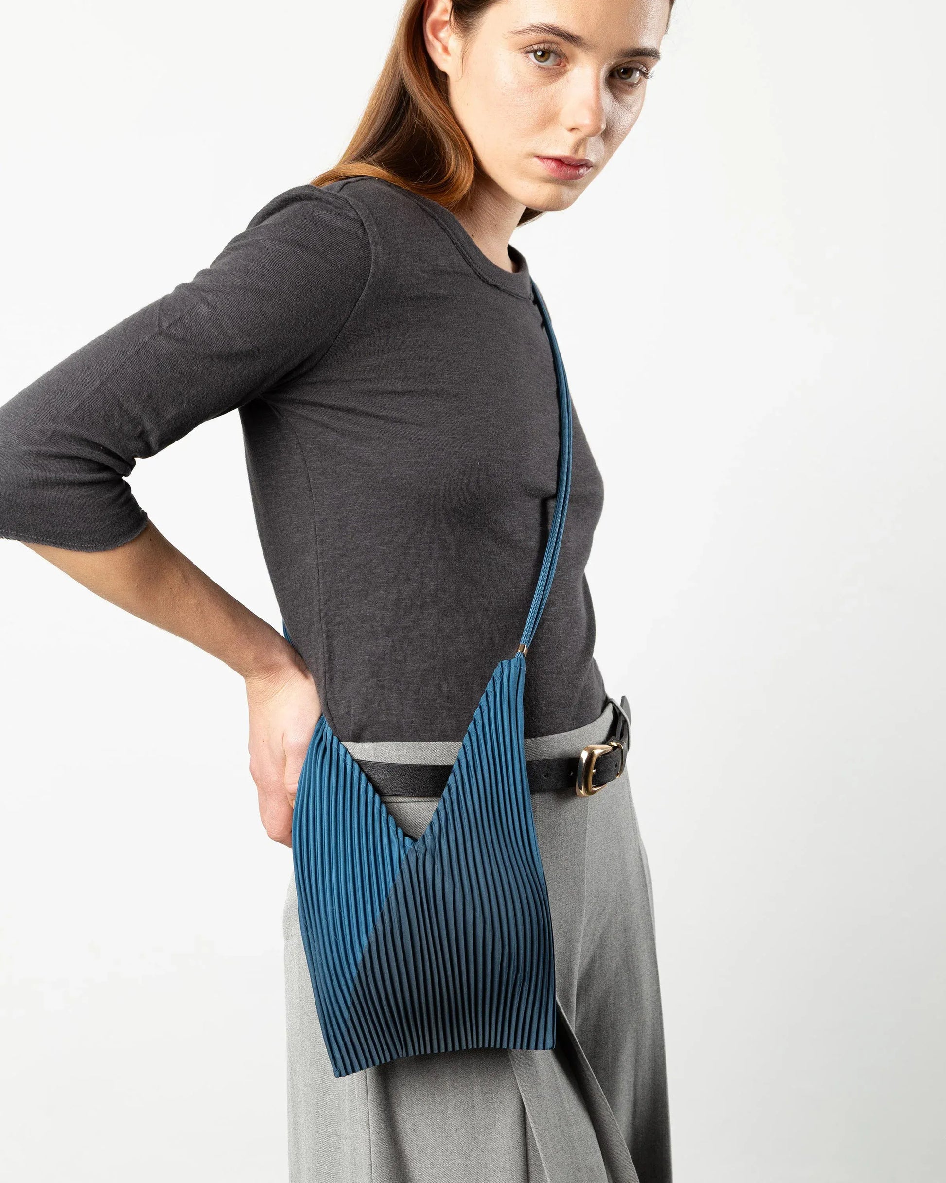 Multitudes Bags Baby bag plissettata - Moroccan Blue