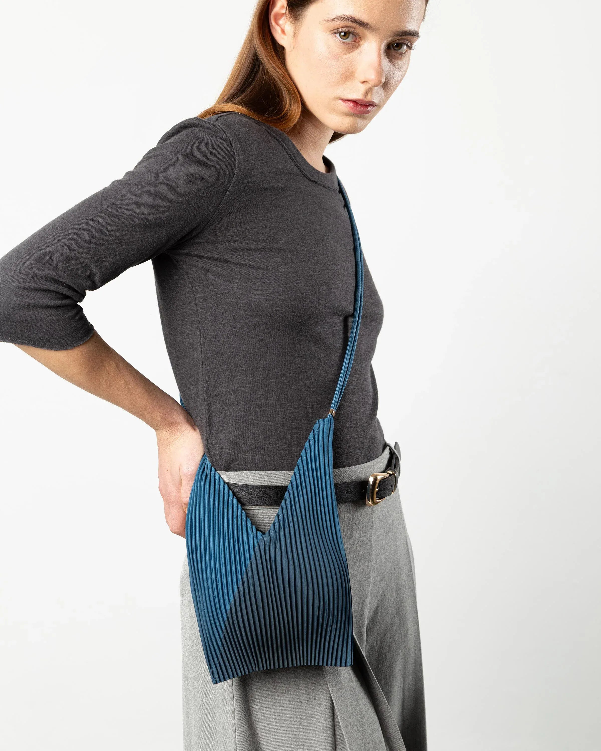 Multitudes Bags Baby bag plissettata - Moroccan Blue