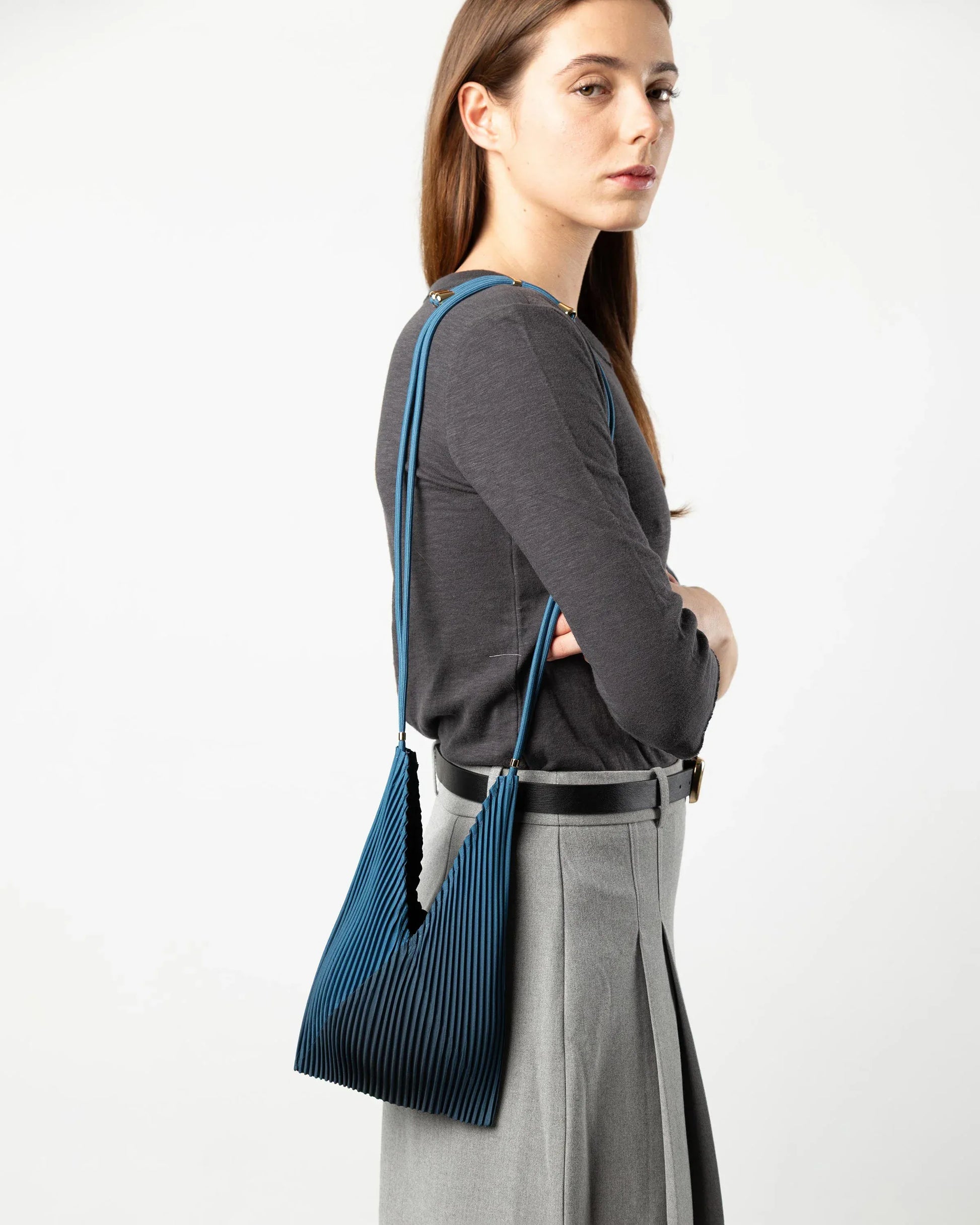 Multitudes Bags Baby bag plissettata - Moroccan Blue