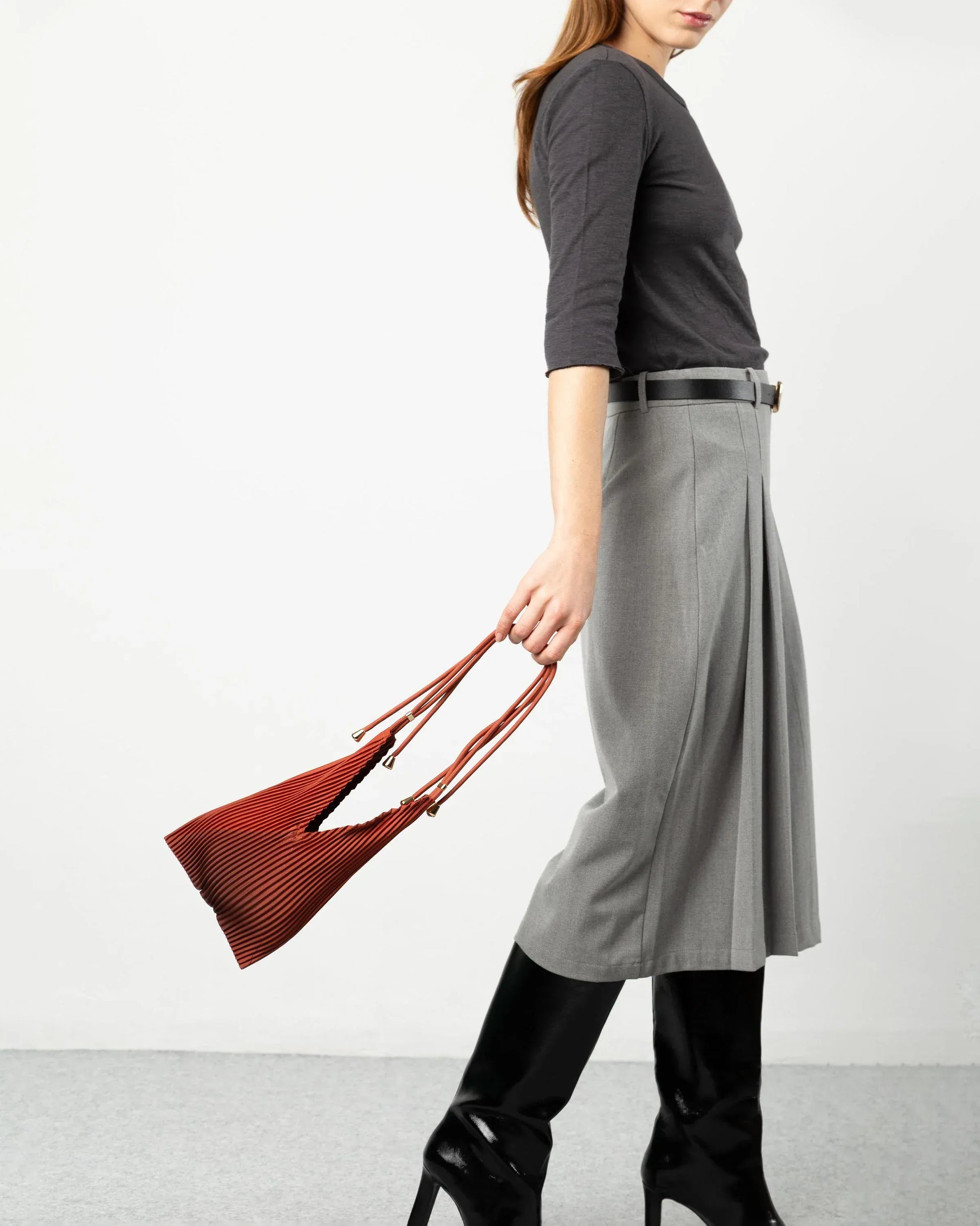 Multitudes Bags Baby bag plissettata - Picante