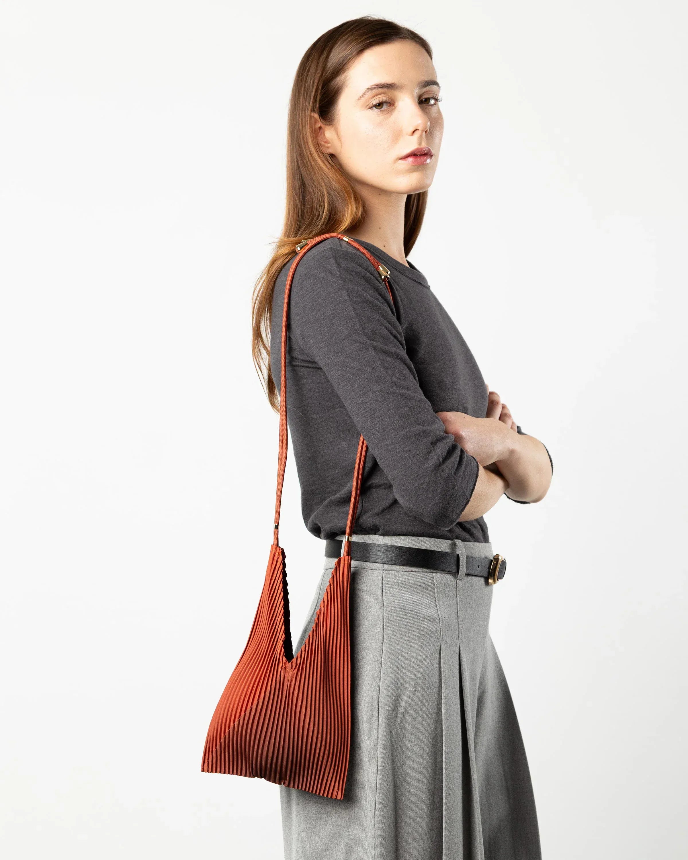 Multitudes Bags Baby bag plissettata - Picante