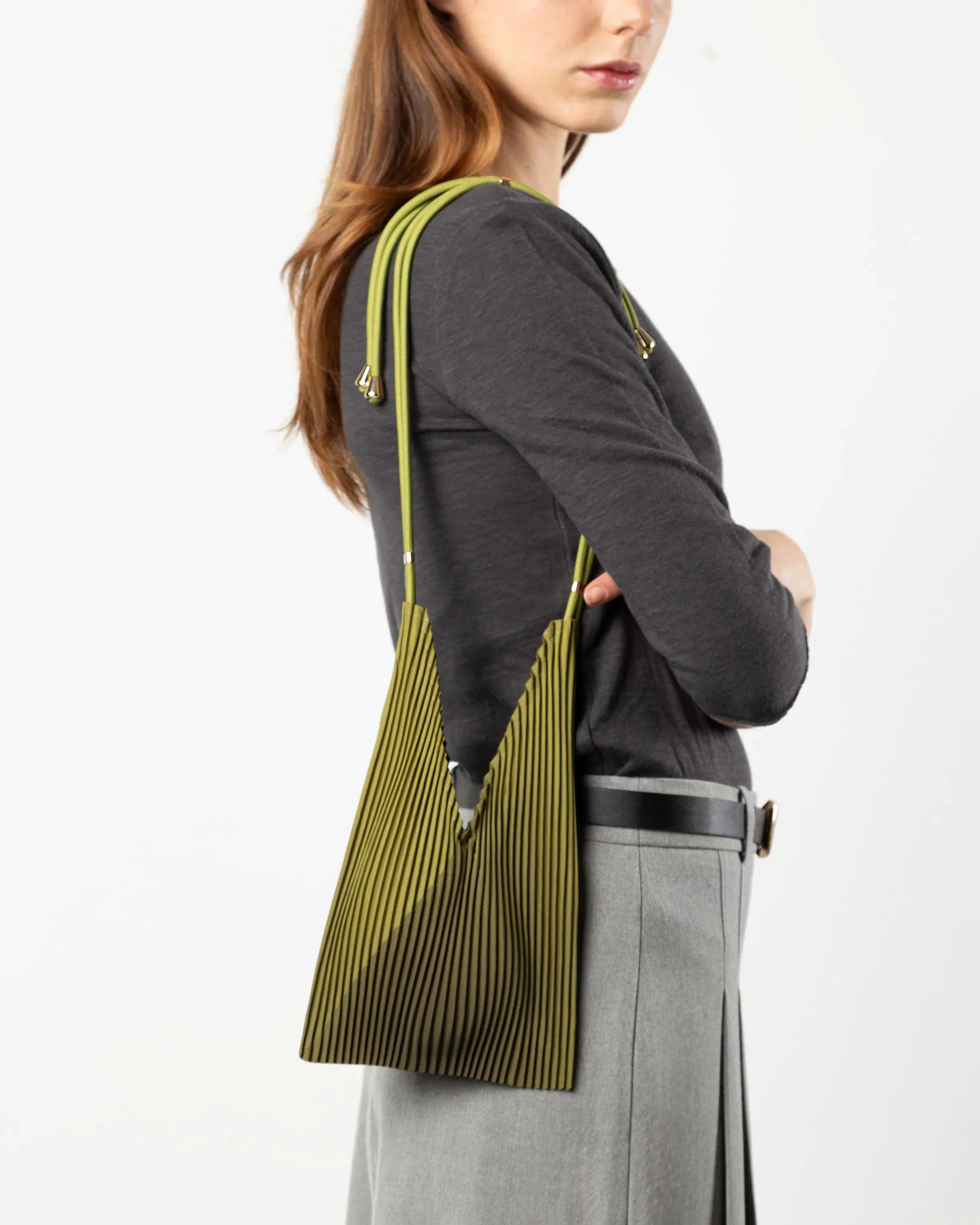Multitudes Bags Baby bag plissettata - Woodbine