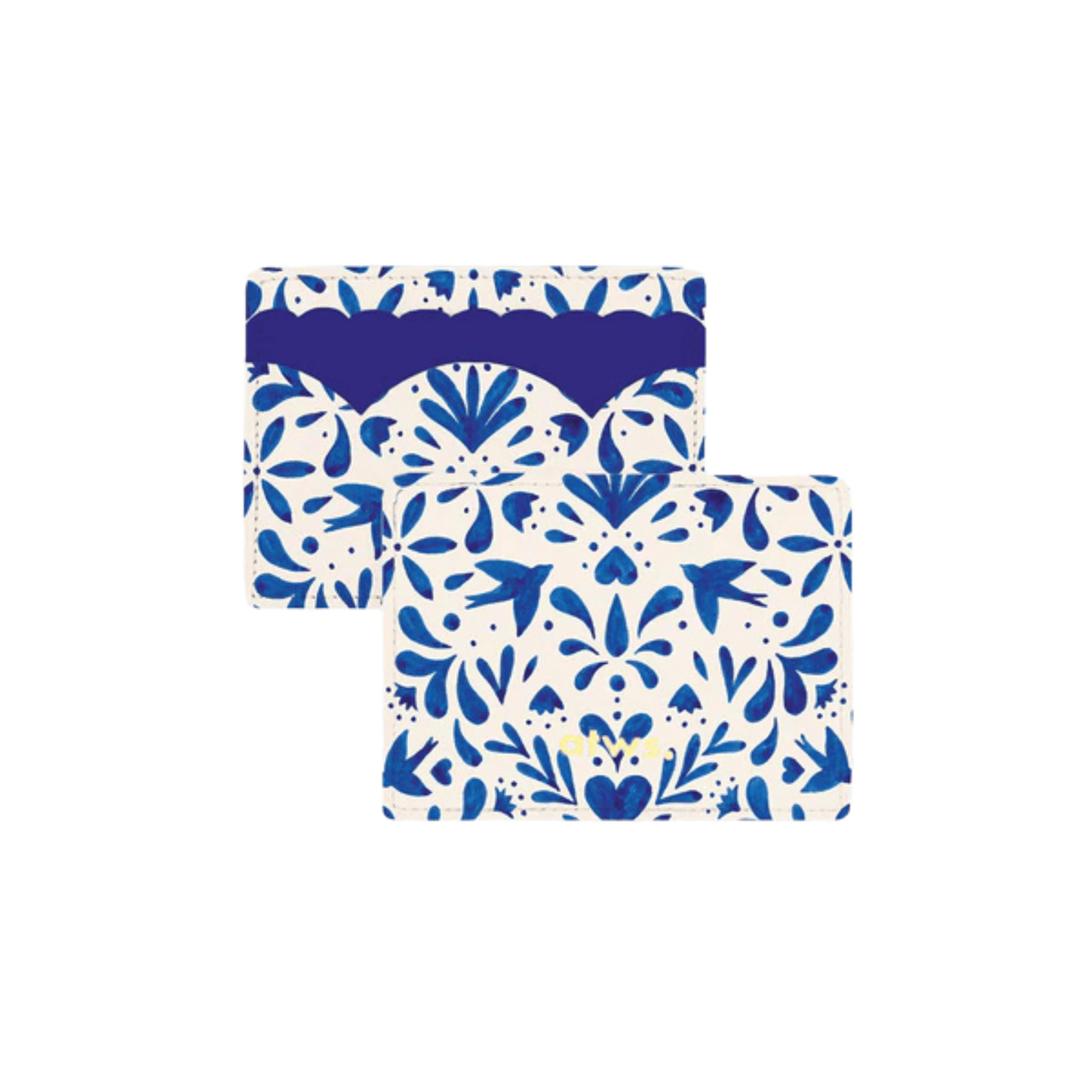 All The Way To Say Bags Card Holder - Blue Swallows